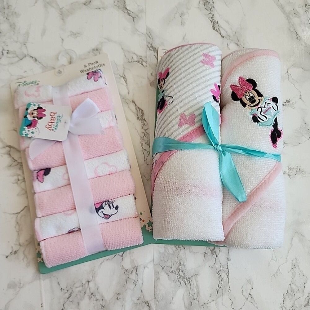 Disney Minnie  baby Towels & Washcloths  Baby Shower Gift